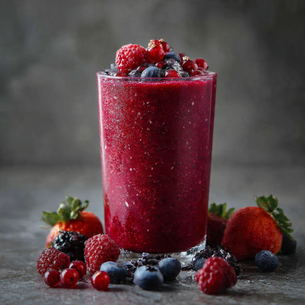 Shake depurativo ai frutti rossi